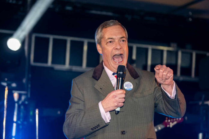 London,,United,Kingdom,–,Friday,31,January,2020:,Nigel,Farage