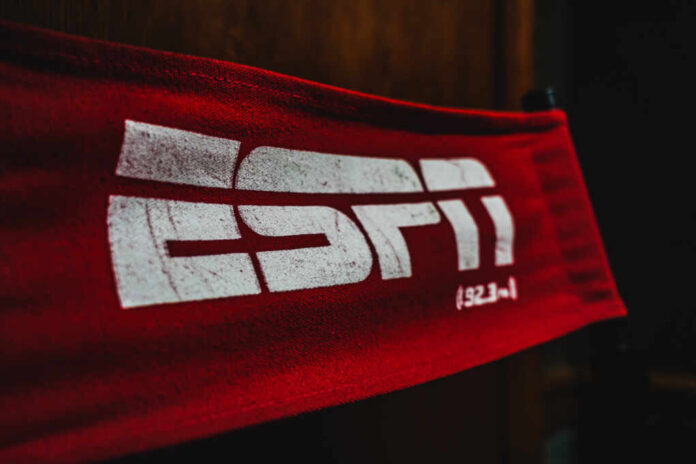 Selinsgrove,,Pa,-,February,2020:,Espn,Logo,On,A,Red