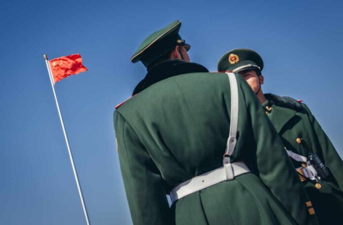 Beijing,,China,-,March,27,,2013:,Chinese,Soldiers,On,Tiananmen