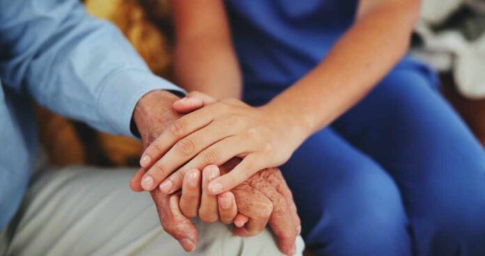 People,,Holding,Hands,And,Help,For,Healthcare,With,Love,,Care