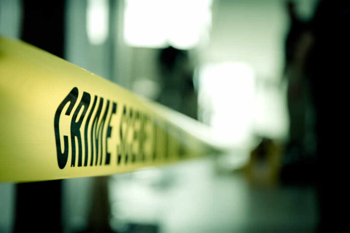 Crime,Scene,Tape,Focus,On,Word,'crime',In,Cenematic,Tone