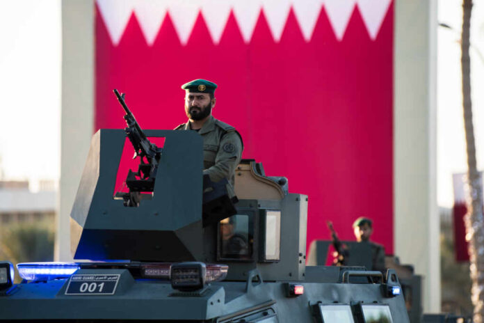 Doha,,Qatar,-,December,18,,2017:,Perform,Of,Military,Machines