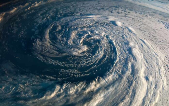 Super,Typhoon,,Tropical,Storm,,Cyclone,,Hurricane,,Tornado,,Over,Ocean.,Weather