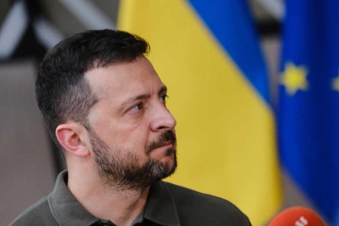 Ukrainian,President,Volodymyr,Zelenskiy,And,European,Council,President,Charles,Michel