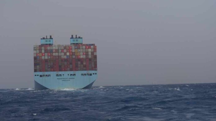 Egypt,,Red,Sea.,Oct,3,,2023.,Container,Ship,Maastricht,Maersk