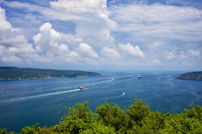 Bosphorus,Strait,Enters,Black,Sea,,Turkey