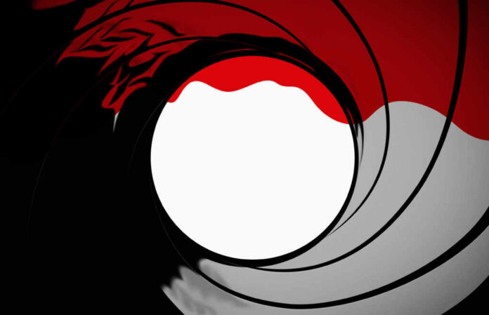 James,Bond,007,Gun,Barrel,Target,Background,With,Blood,Running