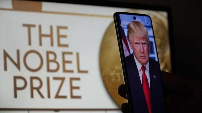 Sarajevo,,Bosnia,And,Herzegovina,,3.24.2025.:,A,Smartphone,Displays,Donald,Trump's
