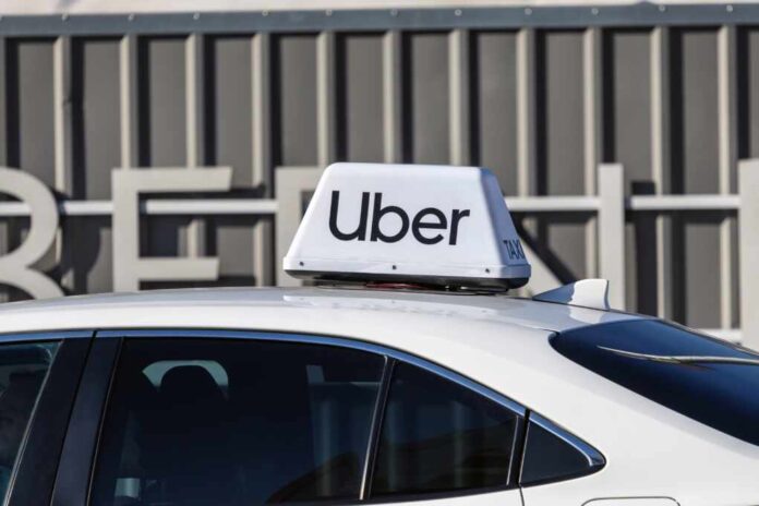 Warsaw,,Poland,-,February,15,,2025:,Uber,Logo,Sign,On