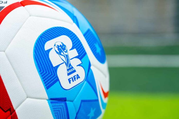 Zhongshan,China-august,3,2025:,2026,World,Cup,Soccer,In,Front