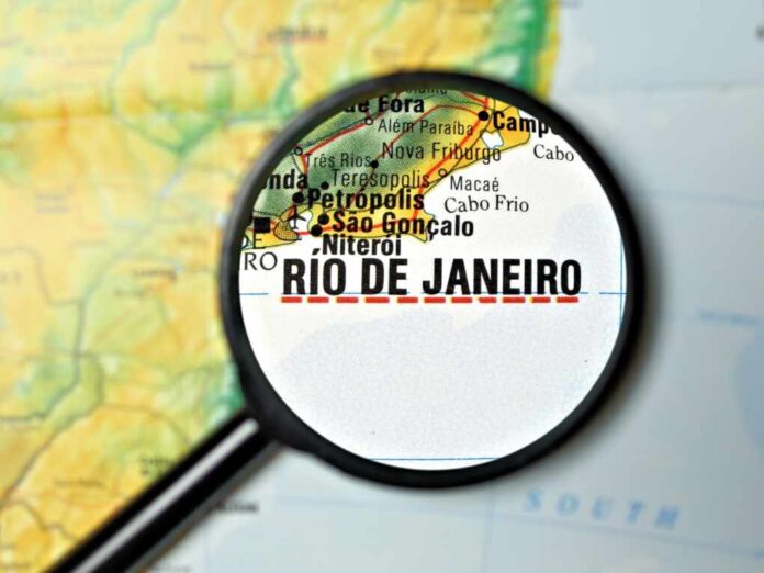 Close,Up,Of,Rio,De,Janiero,Under,A,Magnifying,Glass