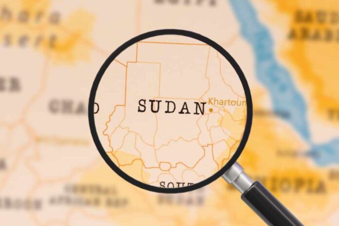 A,Magnifying,Glass,On,Sudan,Of,The,World,Map
