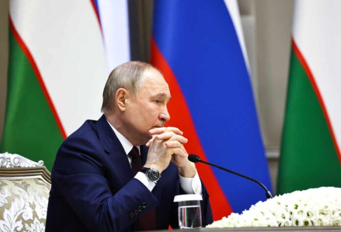 Tashkent,,Uzbekistan,,27,May,,2024.,Russian,President,Vladimir,Putin,During