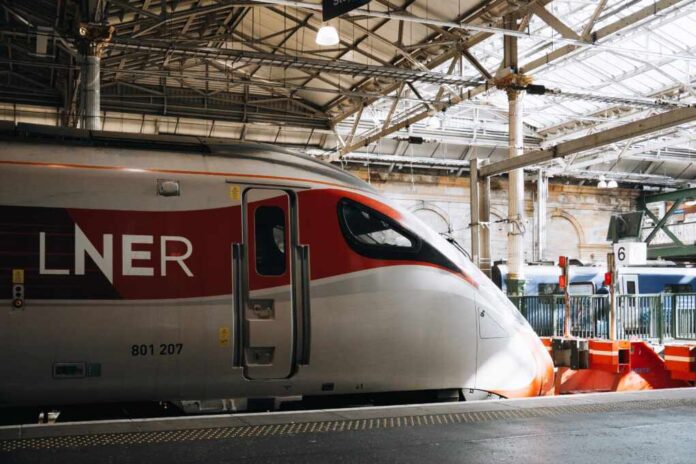 Edinburgh,,Scotland,-,July,12,2025,:,Edinburgh,Waverley,Train