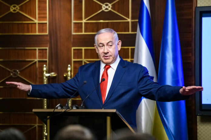 Prime,Minister,Of,Israel,Benjamin,Netanyahu,During,Visit,To,Kyiv,