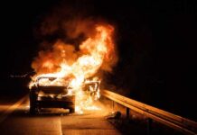Street Takeover Mob Attacks Couple, Burns Car