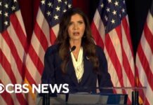Watch: Kristi Noem speaks minutes after Trump announces he's removing her as DHS secretary