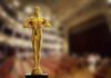 UNPRECEDENTED: FBI and SWAT Surround Oscars Ceremony Golden Oscar trophy displayed in a theater setting