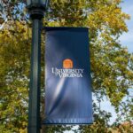 Library Bomb Scare: Virginia Colleges on High Alert Banner displaying the University of Virginia logo against a backdrop of autumn trees