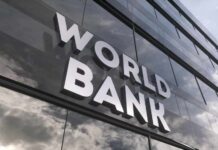 World Bank sign on glass office building