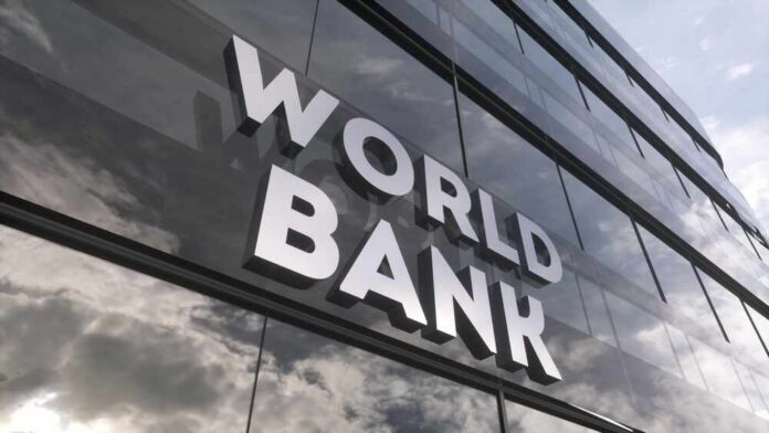 World Bank sign on glass office building