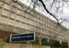 America’s New Reactor Hits Milestone Exterior view of the Department of Energy building with a sign and surrounding trees