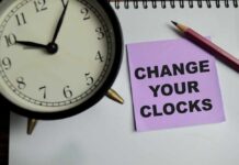 Daylight Saving Bill Advances In Congress Alarm clock and note on a desk