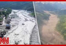 Glacier Crash Triggers Deadly River Wave China-Nepal flash flood: Helicopter pilot describes everything he saw