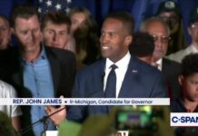 Michigan Picks Trump’s GOP Choice John James (R-MI) GOP Governor Primary Victory Speech