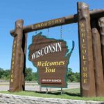 Big Endorsement Goes Missing In Wisconsin Wisconsin welcome sign at roadside