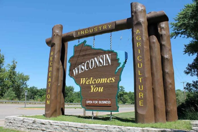 shutterstock_116559832 Wisconsin welcome sign at roadside