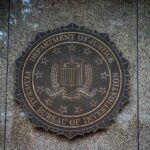 FBI seal on a granite wall