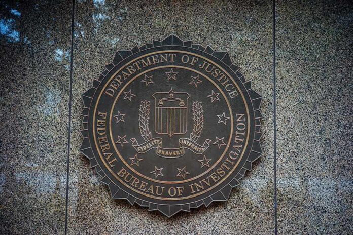 shutterstock_1426724726 FBI seal on a granite wall