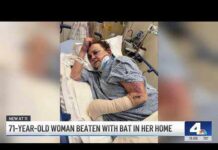 Bat-Swinging Fugitive Terrifies Quiet Town Crestline woman brutally beaten with baseball bat after helping stranger
