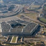 New Pentagon Team Targets Waste The Pentagon aerial view with surrounding highways and parking lots