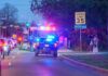 He Was Hunting Gay Men Emergency vehicles with flashing lights on a city street at night