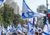 Sanctions Backfire: UK-Israel Rift Explodes Israeli flags waved at a street demonstration