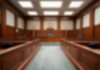 Ex-Mayor Ordered To Pay $13 Million Empty courtroom with wooden benches and judge's bench