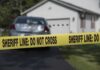 Horrifying Missed Calls End In Tragedy Sheriff line tape blocking a suburban driveway