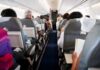 Rogue Pilot Stopped Mid-Plunge Airplane cabin with passengers seated in rows